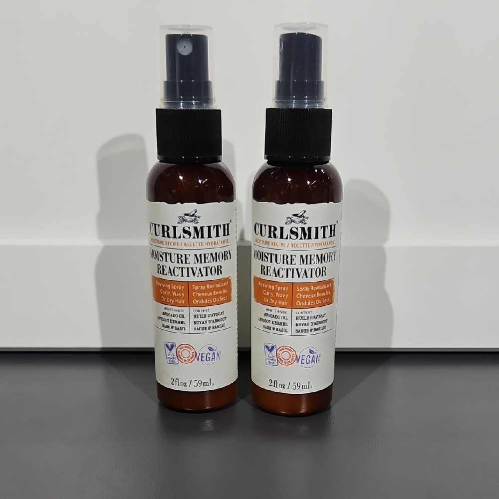 2-Pack Curlsmith Moisture Memory Reactivator 2 oz Each New